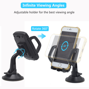 Suporte de Celular para Carro Atacado Barato Mãos Livres 360 Graus Rotação Ajustável Pescoço Curto Portátil Compatível para Painel - Product Image 2