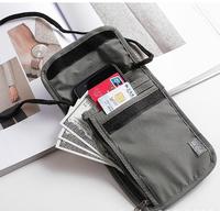 Bolsa de Cuello para Viaje con Bloqueo RFID, Porta Pasaportes Impermeable, Organizador de Documentos Antirrobo para Vacaciones y Viajes de Negocios