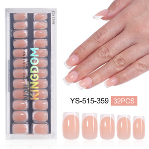 <span class=keywords><strong>Faux</strong></span> <span class=keywords><strong>ongles</strong></span> à presser French Manucure courts forme amande nude, kit de 32 pièces avec <span class=keywords><strong>colle</strong></span> gelée et lime à <span class=keywords><strong>ongles</strong></span> pour femmes, usage quotidien et soirées - Product Image 2