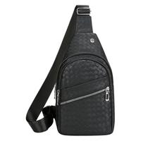 Nouveau sac de poitrine unisexe en PU souple, décontracté, polyvalent, bandoulière, sac à dos de travail tendance, petit format, imperméable