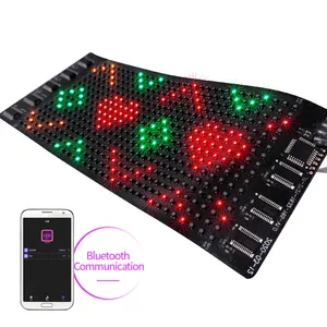 Pantalla Led Flexible personalizada, pantalla Led Flexible, pantalla para sombrero, botella de vino, camiseta, mensaje enrollable, aplicación inalámbrica programable