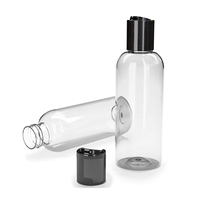Conteneurs transparents et rechargeables, bouteilles à pression en plastique, avec capuchon à disque, pour shampooing, Lotions, savon corporel, crèmes, ml 4oz