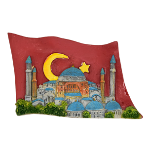 Turquía turismo nacional recuerdo resina nevera imán artesanía producto bandera turca creativo personalizado al por mayor - Product Image 1