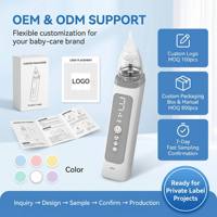 Aspirateur nasal électrique automatique BreatheEase pour bébé, nettoyeur de nez avec musique et lumière, fabricant pour les lignes de produits de puériculture