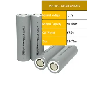 Hot Sell ev e 21700 50e 5000mah batteria ricaricabile 3.7V EV E batterie per apparecchi ad alta potenza