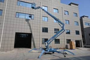 Certifié CE TUV 16m monté sur camion nacelle élévatrice à flèche articulée mobile aérienne homme seau panier plate-forme - Product Image 5