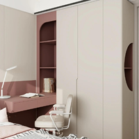 Armoire suspendue réglable en bois minimaliste professionnelle pour chambre à coucher, 2 tiroirs, autoportante, durable, écologique, mobilier de maison