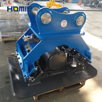 Compacteur vibrant hydraulique pour excavatrice, accessoire de compactage du sol pour travaux routiers