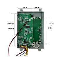 Sakelar sentuh 12V LED, sakelar sensor sentuh cermin kamar mandi tampilan temperatur waktu Defogger tiga warna