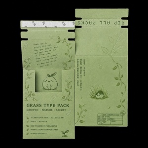 Paquete de Tarjetas de Papel Ecológicas Personalizadas con Diseño de <span class=keywords><strong>Anime</strong></span>, Impresión de Logotipo, Tarjetas Coleccionables de Pokémon, Sobre para Tarjetas de Juego - Product Image 5