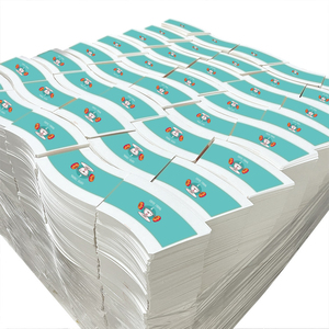 Customized Printed 190-320 GSM White Paper Cup Fans PE Coated Paper Fans