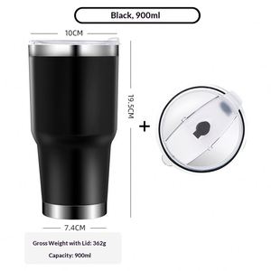 New 304 Stainless Steel <b>Straw</b> <b>Cup</b> Tumbler Ice <b>Cup</b> Car Vacuum Insulated <b>Cup</b> with Lid - Product Image 6