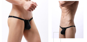 Perizoma da <span class=keywords><strong>uomo</strong></span> in Nylon Spandex a vita bassa con mutandine Sexy - Product Image 5