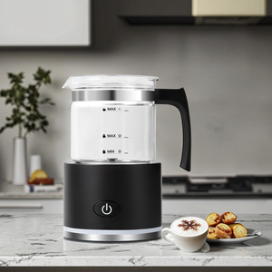 Sfocatore e vaporizzatore elettrico 3 in 1, macchina automatica a schiuma calda fredda per caffè, Latte, Cappuccino, Macchiato, cioccolata calda - Product Image 6