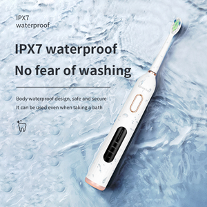 Brosse à dents électrique rechargeable adulte <span class=keywords><strong>Sonic</strong></span> Blanchiment automatique Poils souples IPX7 Têtes de rechange Brosse à dents de marque privée - Product Image 3