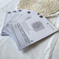 Folleto de Instrucciones Impreso Offset Personalizado en Papel con Encuadernación Perfecta, Tapa Dura y Cartón Dúplex