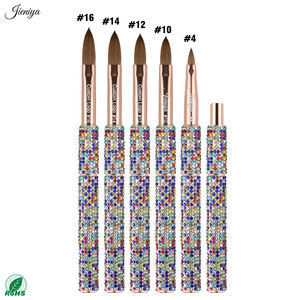 Private Label Expert Strass Steentjes Handvat <span class=keywords><strong>Kolinsky</strong></span> Acryl Penselen Professionele Nagel Art Gereedschap voor 3D Manicure en Ombre - Product Image 4