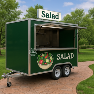 Camion de restauration mobile professionnel, remorque à glaces, équipement de fenêtre de vente, équipement de restaurant, frites, acier inoxydable, commercial - Product Image 6