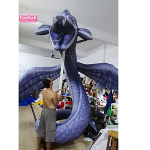 Động vật khổng lồ Maya rắn 10ft. Cao Inflatable Vua <span class=keywords><strong>Big</strong></span>-eyed <span class=keywords><strong>Python</strong></span> rắn treo trang trí nội thất Inflatable rắn - Product Image 4
