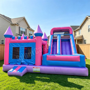 <span class=keywords><strong>Castillo</strong></span> Inflable Comercial con Tobogán para Alquiler en Fiestas y Eventos al Aire Libre - Product Image 1