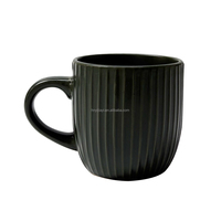Ensemble de vaisselle personnalisable avec logo, assiettes rondes, vaisselle en céramique, impression par tampographie, assiettes et bols en grès NOIR