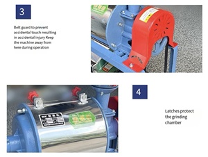 Molino de Granos Multiusos para Maíz, Trigo y Soja, Molinillo Eléctrico de Acero Inoxidable para el Hogar - Product Image 4
