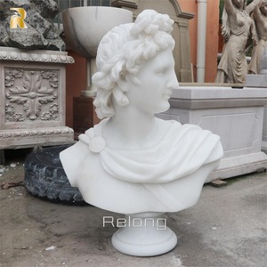 <span class=keywords><strong>Scultura</strong></span> della statua del busto in marmo <span class=keywords><strong>Apollo</strong></span> classico intagliato a mano per la decorazione della Villa - Product Image 3