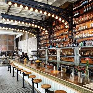 طاولة نبيذ رخامية منزلية مُضاءة حديثة ومخصصة ، تصميم مطعم ، متجر - Product Image 5