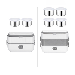 Juego de vajilla de arroz con calentador de alimentos, fiambrera eléctrica con autocalentamiento - Product Image 2