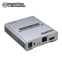 Nuevo Extensor HDMI 4K 120M con Conexión en Cascada a través de Cable de Red Ethernet CAT5e/CAT6 RJ45 con IR para PC, DVD a TV