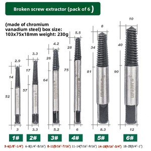 Power <span class=keywords><strong>Lion</strong></span> Triangle Valve Faucet Tool Set Disjoncteur de tuyau à vis à filetage inversé et extracteur de tête cassée avec 1 an de garantie OEM - Product Image 3
