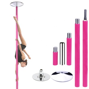 45mm Portable Professional Stripper Pole Spinning and Static Dance Pole Kit Removable Fitness Exercise Dancing Pole for Home