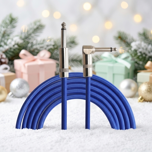Hot Guitar TRS Cable 1/4 Plug 6.35mm Jack PVC Jacketed Mono Balanced Audio Path Line Interconnect Microphone Speaker Application