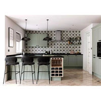 Vermonhouzz - Armoire de cuisine sur mesure pour usage domestique - Meubles de cuisine traditionnels - Armoire de cuisine en bois avec comptoir en quartz