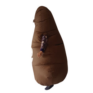 Costume de mascotte gonflable amusant pour <span class=keywords><strong>adultes</strong></span>, unisexe, motif émoticionnel de caca, pour Halloween, en terylène, taille et couleur personnalisables - Product Image 5