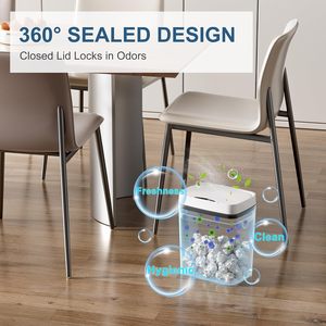 Modern 10L 12L White Dustbin Hands-free Garbage <b>Bin</b> PP Plastic Trash Can Automatic Induction Smart Waste <b>Bins</b> with <b>Sensor</b> - Product Image 5