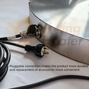 Paslanmaz çelik varil ısıtma için sıcaklık kontrol fişi ile Metal tambur baz ısıtıcı yağ bidonu ısıtıcı elektrikli ısıtma elemanı - Product Image 4