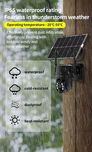 ミニV380 Pro 3MP CMOSセンサー搭載HD屋外ソーラーセキュリティカメラ、フルカラーナイトビジョン、4G WiFi、IP67防水、クラウドAIカメラ - Product Image 2