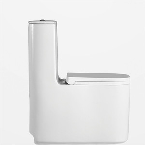 WC monobloc en céramique moderne avec siphon <span class=keywords><strong>double</strong></span> trappe, sanitaires de salle de bain - Product Image 2