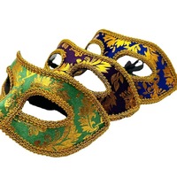 Belle Calico Avec Bord Et Eyeliner Tête Plate Cardin Mascarade Masque De Danse Peinture Halloween Robe Spectacle