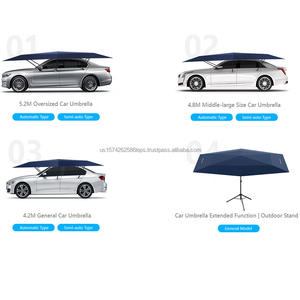 Sortie d'usine de haute qualité imperméable à la pluie utilisation extérieure toit couverture de voiture parapluie parasol voiture parapluie - Product Image 4