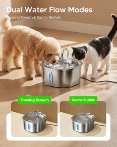 Bebedero Automático para Gatos de Acero Inoxidable, Ultrasilencioso, con Capacidad de 2.2L, Dispensador de Agua Automático para Mascotas - Product Image 5