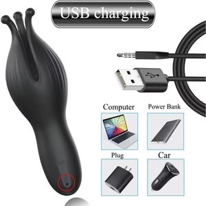Male penis trainer, masturbator, 10-frequency <b>vibration</b>, prostate massager, penis head exerciser, adult sex toy. - Product Image 1