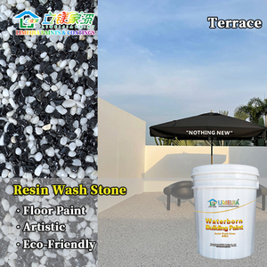 Peinture pour sols en pierre de résine Limeijia en gros : Créez des plateformes routières écologiques et colorées en pierre, construction facile - Product Image 2