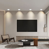 Spot LED Dimmable 5w 7w 10w Intérieur Plafond Encastré Downlight 50mm 70mm Moderne Aluminium Encastré COB Spots