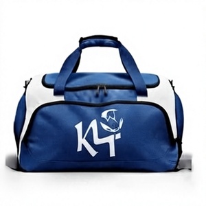 Sac de sport K4 bleu et blanc grande capacité pour hommes et femmes, idéal pour les voyages et la gym, utilisation en extérieur - Product Image 1