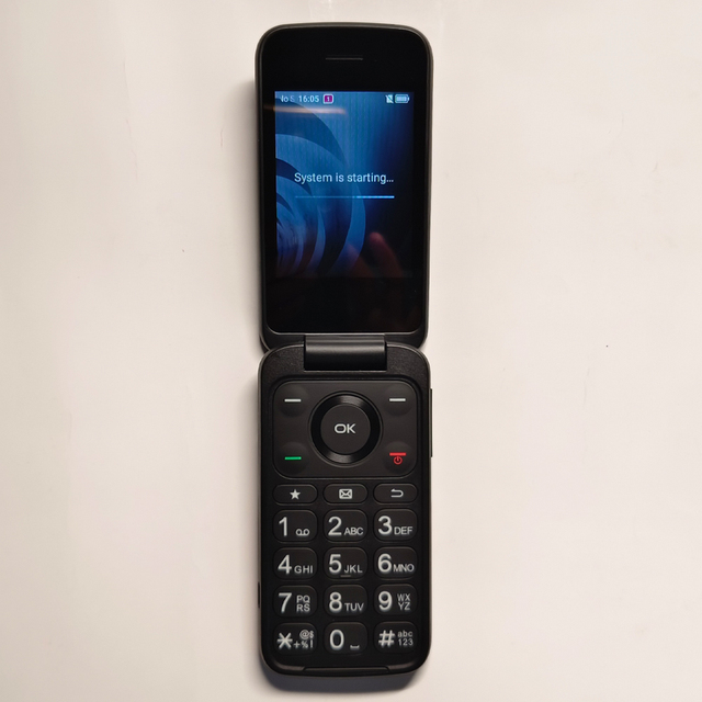 Unlocked 4G LTE Flip Phone with FM Radio Qwerty Keypad 1 SIM 0.3MP Camera-Senior-Friendly GSM Feature Phone