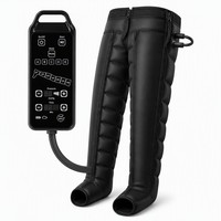 Bottes de récupération professionnelles à compression d'air à 8 chambres pour les jambes, enveloppement à 360 degrés, compression séquentielle, 5 modes, 6 minuteurs