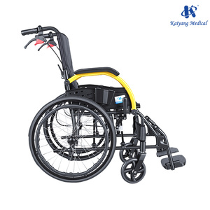 Silla de Ruedas Manual Plegable de Aluminio Ligera y Portátil para Fisioterapia y Equipo Médico - Product Image 5