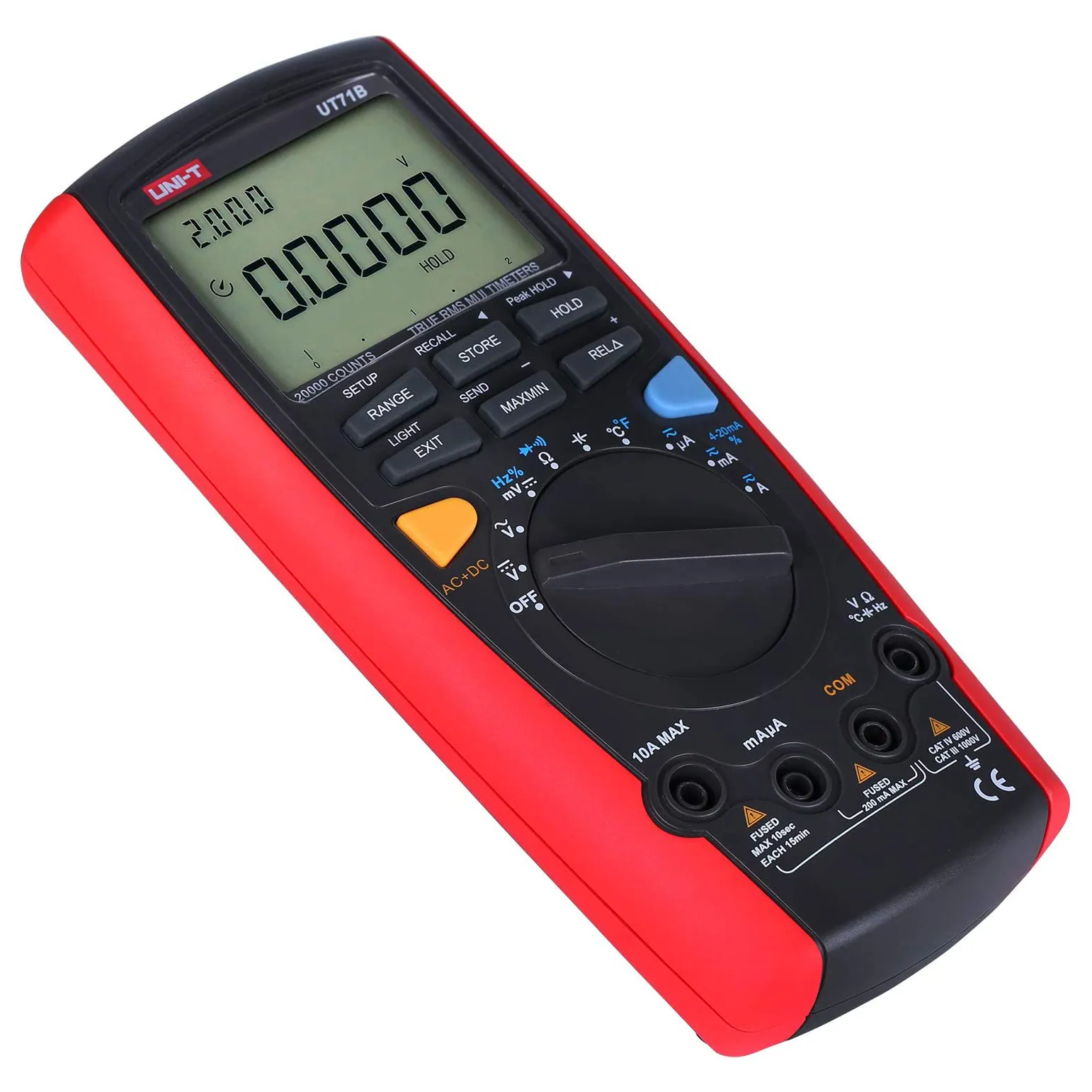 UNI-T UT71B Digitale Multimeter Multi Tester Meten Dc/Ac Spanning Dc/Ac Stroom Weerstand Capaciteit Frequentie Temperatuur